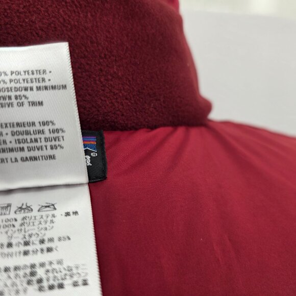 Patagonia Men’s Down Sweater Vest Size Medium 84631 Red - Picture 9 of 13